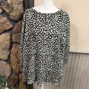 Cynthia Rowley Black and White Patterned Sweater